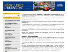 Tablet Screenshot of modellismodoccasione.it